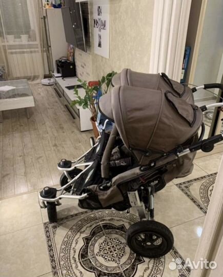 Коляска для двойни 2 в 1 tfk