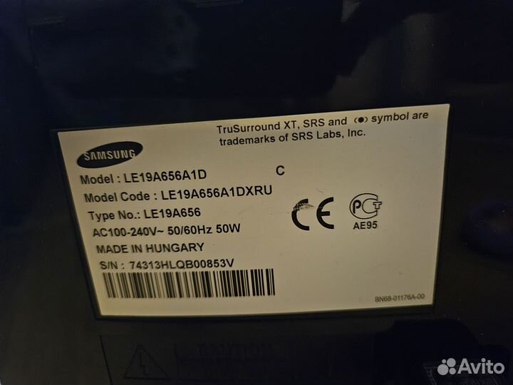 Телевизор Samsung LE19A656A1D