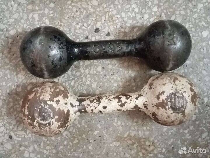 Гантели чугунные, СССР