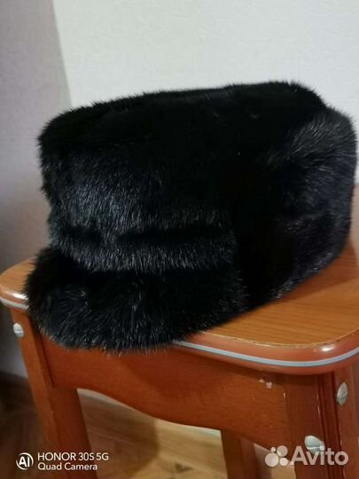 Норковая шапка мужская новая