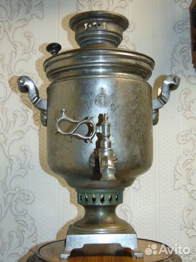 Самовар на дровах старинный