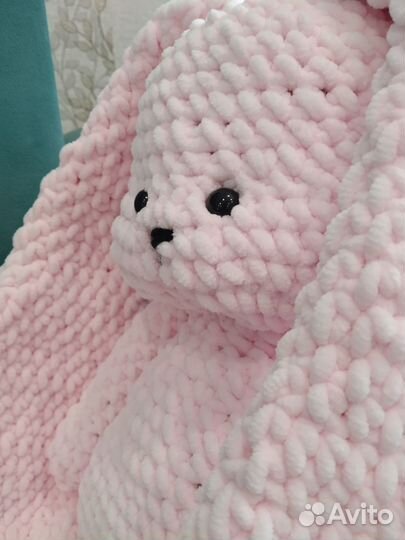 Мягкая игрушка заяц ручной работы