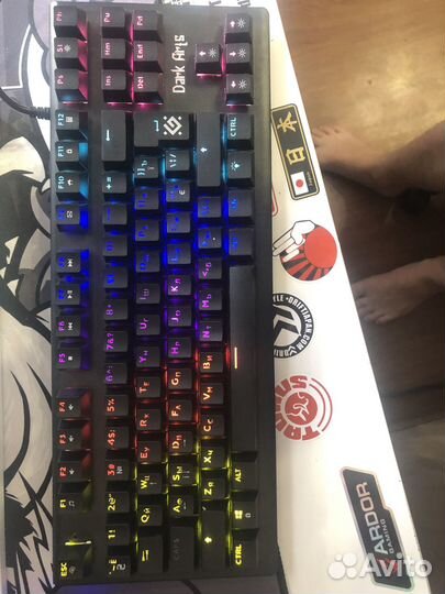 Клавиатура проводная Defender Dark Arts GK-375