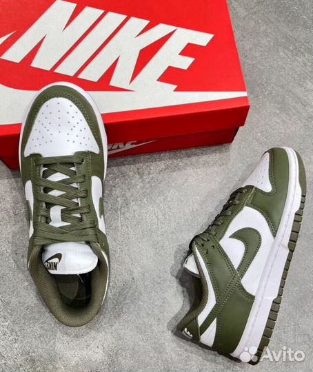 Кроссовки Nike Dunk Low Olive Green оригинал