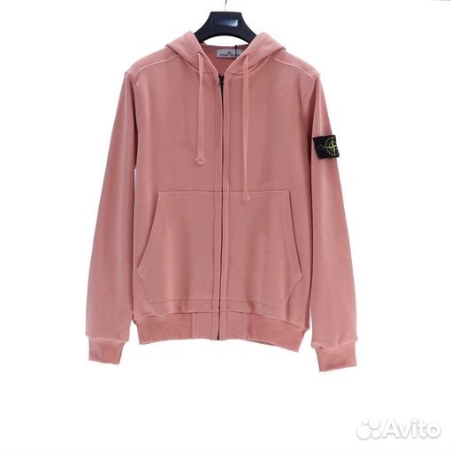 Зип Худи Stone Island розовое