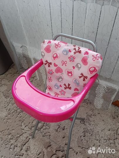 Стульчик для кормления кукольный