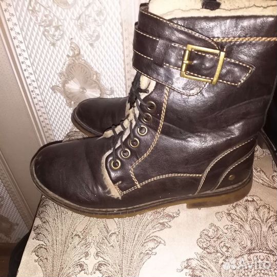 Ботинки на девочку 36-37р