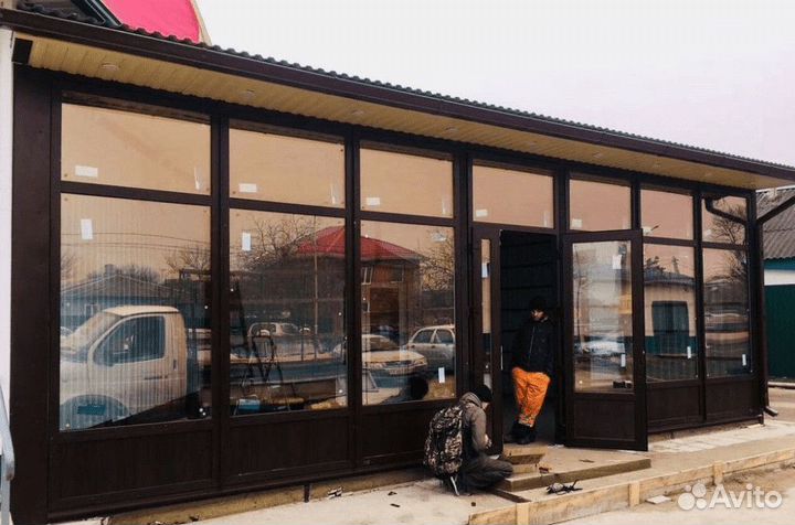 Установка окон / остекление офиса под ключ