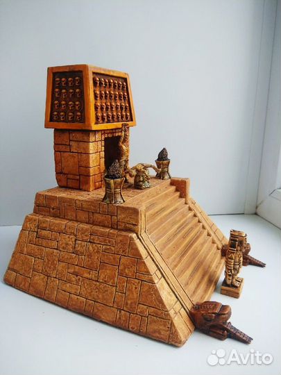 Индейцы-Солдатики. Пирамида Ацтеков.Реплика Barzso