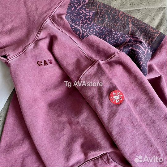 Худи Cav Empt в вишнёвом цвете новое