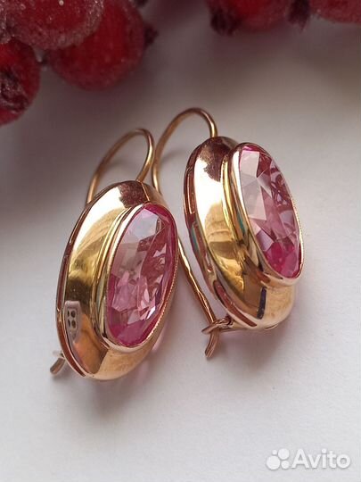 Золотые серьги 583пр