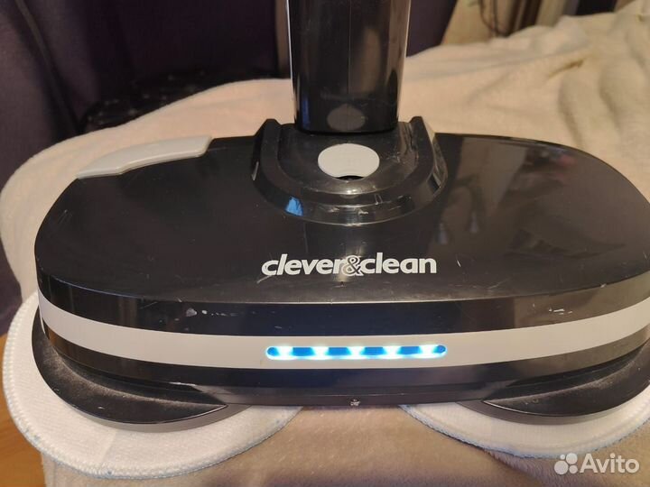 Полотер беспроводной вертикальный Clever&Clean