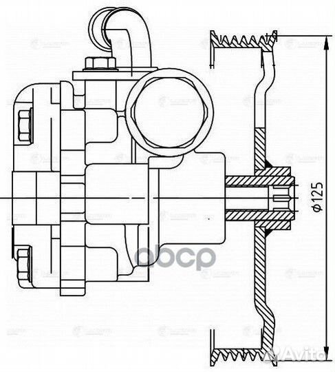 Насос гур для а/м Mazda 3 (BK) (03) 1.6i (LPS