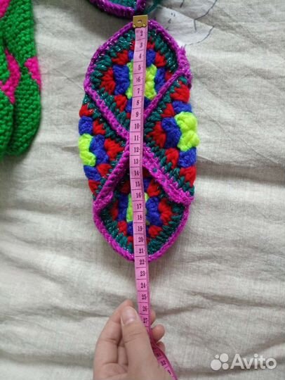 Вязанный башмачки