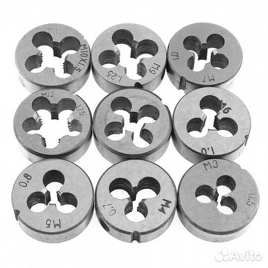 Набор плашек и метчиков 20шт, JinFeng