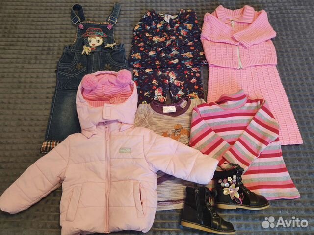 Детские вещи пакетом для девочек 74- 80