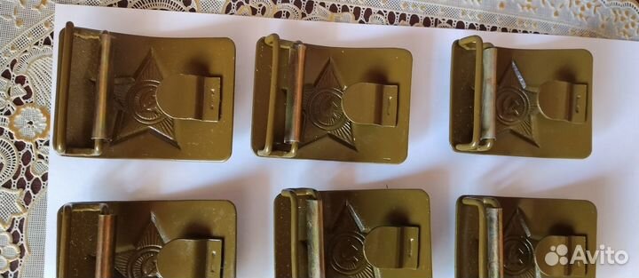 Набор солдатских полевых пряжек СССР