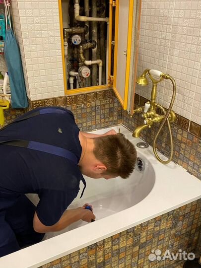 Реставрация ванн жидким акрилом, частный мастер