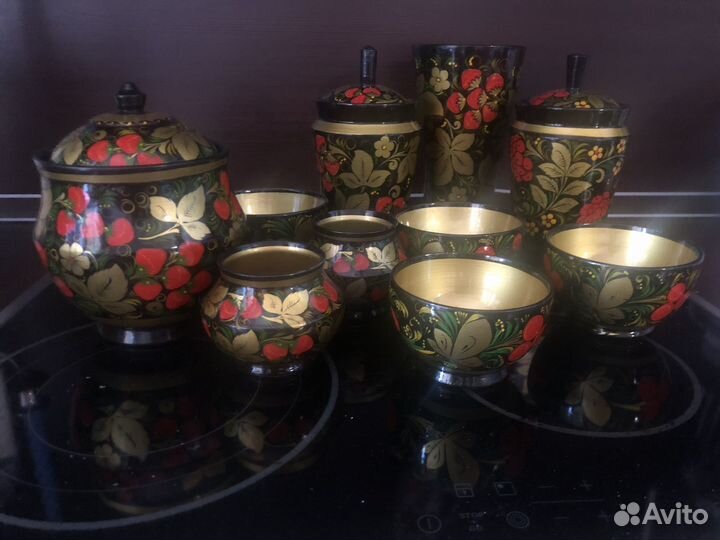 Наборы хохлома посуда