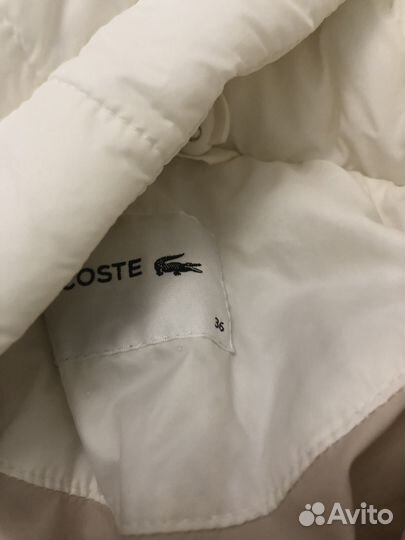 Пуховик женский Lacoste