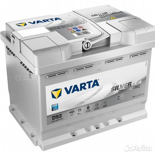Аккумулятор 60 Ач Varta AGM на Start-Stop
