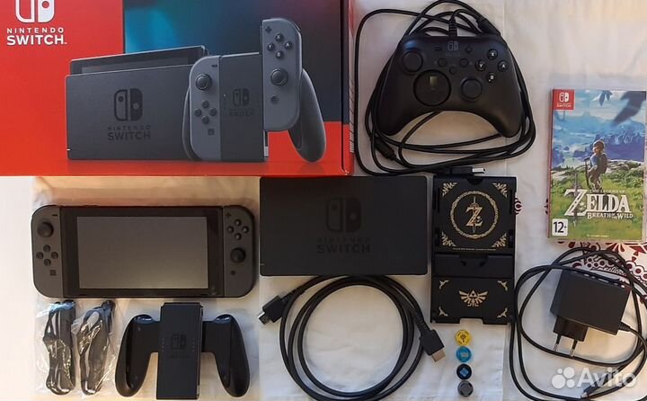 Nintendo Switch Rev 2 + 20 Игр И Аксессуары