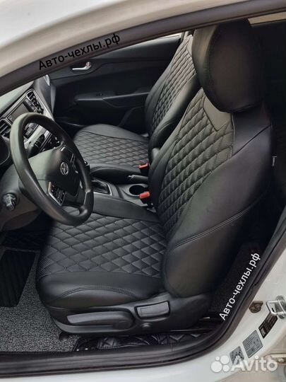 Чехлы на сиденья Хендай Солярис - Киа Рио