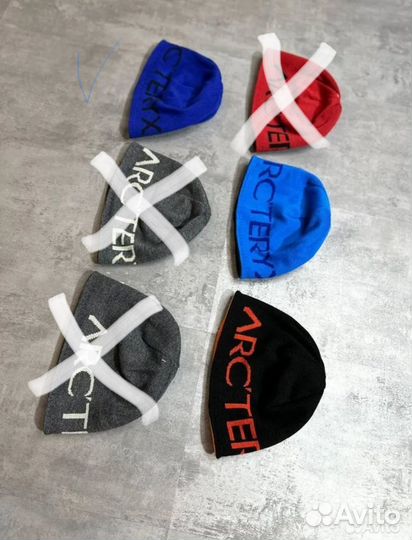Шапка arcteryx двусторонняя на флисе унисекс