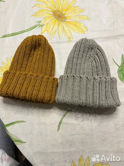 Шапка вязаная ручная работа