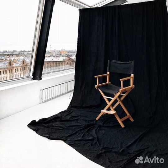 Фотофон стойки + черный хромакей 3х4м