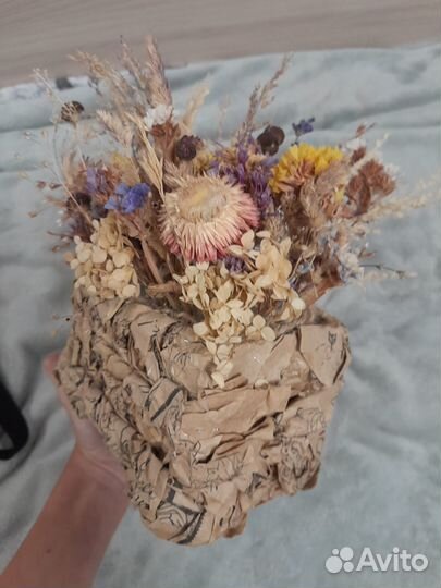 Мини букет из сухоцветов