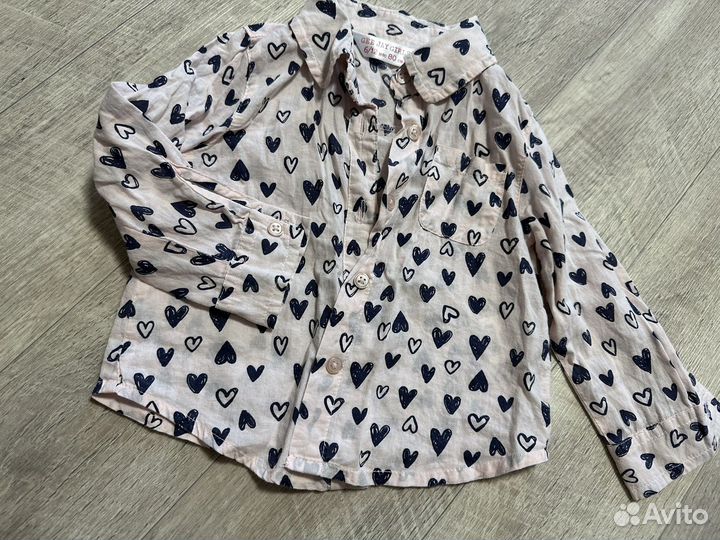 Рубашка детская для девочки 80
