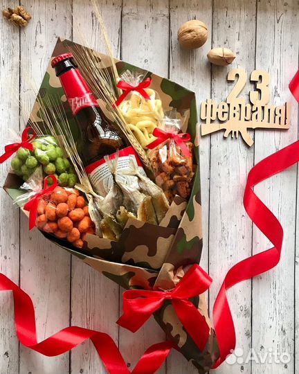 Подарок мужчине, съедобный букет