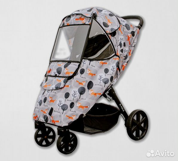 Дождевик на коляску универсальный