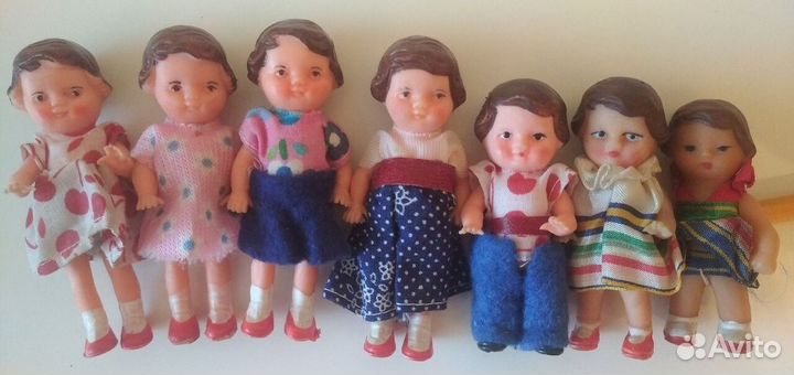 Куклы гдр новые немецкие пупсы 8.5 см