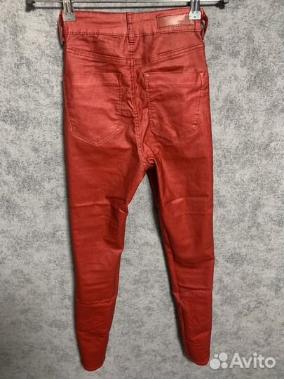 Кожаные джинсы женские