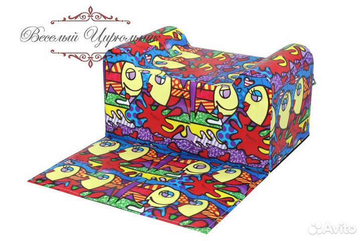 Детское парикмахерское сиденье с принтом