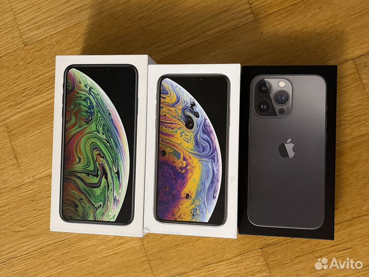 Коробка от iPhone Xs max, iPhone Xs, iPhone 13 Pro