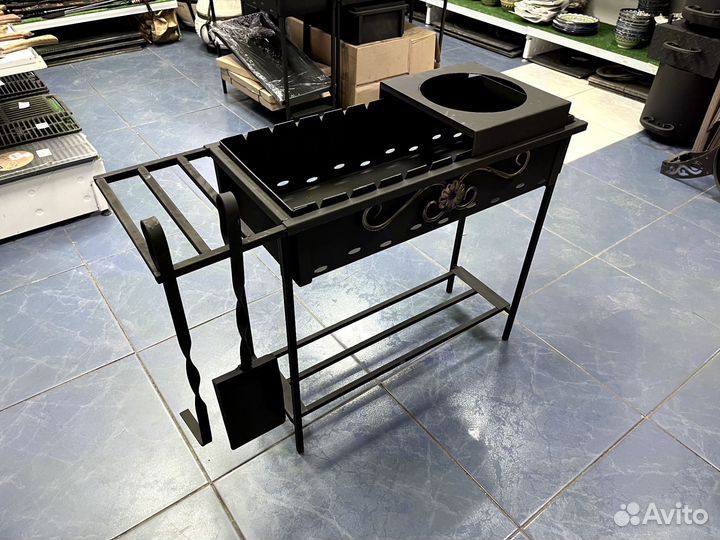 Мангалы разборные, подставка под казан, полка