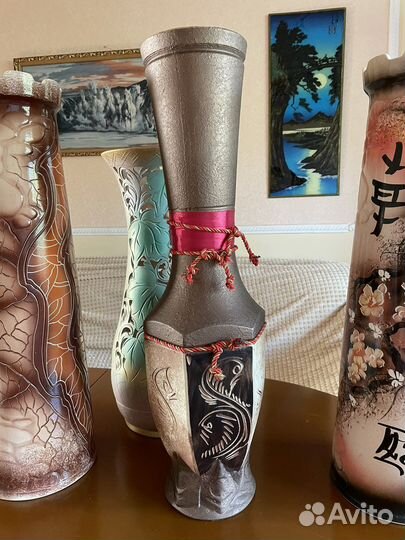 Декоративные вазы напольные