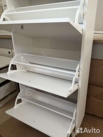 Обувница в прихожую белая