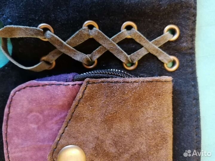 Ремень женский средневековый многокарманный