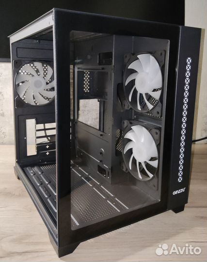Корпус Ginzzu v300 с 3 argb вертушками Sama