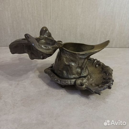 Шкатулка, пепельница. Голова собаки. СССР