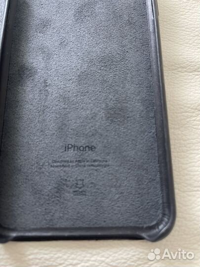 Чехол на iPhone XS MAX кожаный