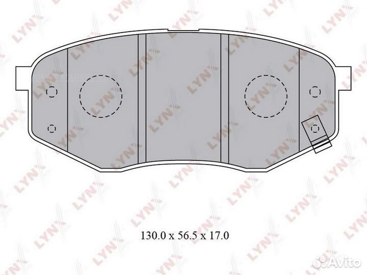 Lynxauto BD-3624 Колодки тормозные дисковые перед