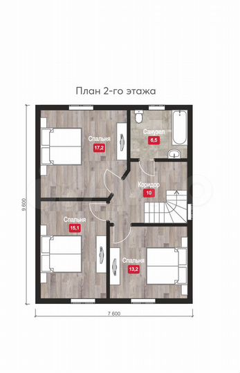 Дом 130 м² на участке 6,1 сот.