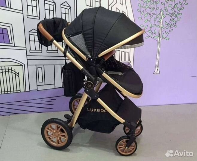 Коляска 3в1 Новая трансформер (Black)