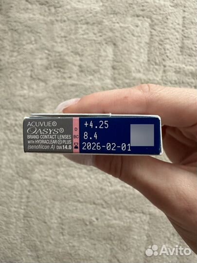 Линзы acuvue oasys +4,25