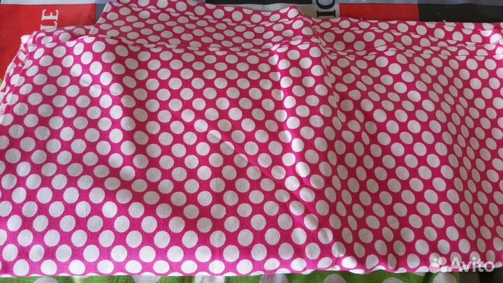 Ткань,в горох, (отрезы,1979г. СССР )
